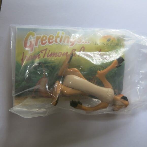 DISNEY Timon/Lion King Toy Burger King Kids Meal  *NEW* Timon 3 1990s - Picture 2 of 2